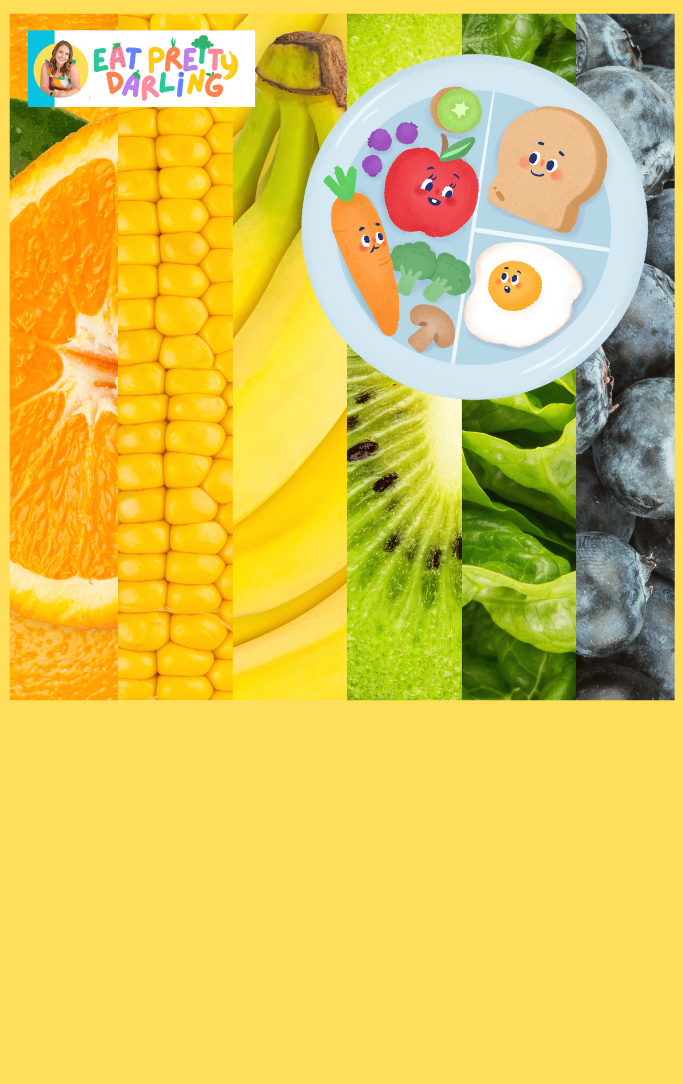 Rainbow colored fruits and vegetables