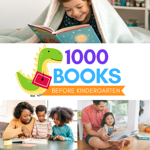 1000 books before graduation graphic.