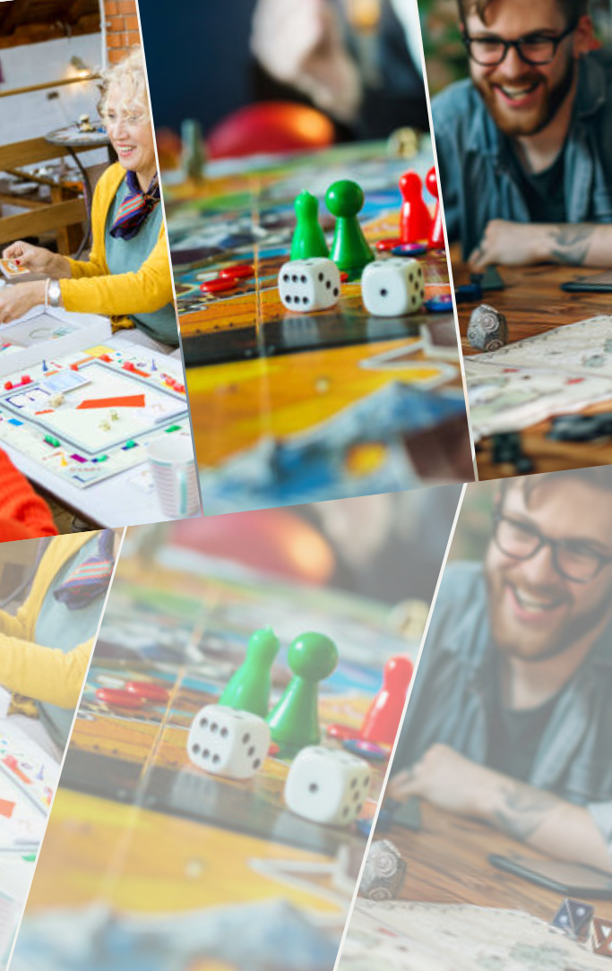 adults playing board games
