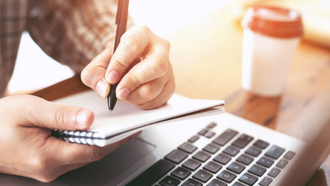 author writing
