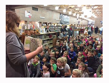 Children listening to a story.